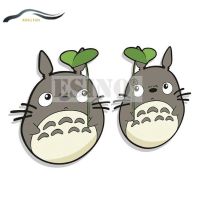 XINFAN 2 X แต่งรถตลกแฟชั่นการ์ตูนยิ้ม Totoro กระจกสติกเกอร์กันน้ำพีวีซีตกแต่งทั้งสติ๊กเกอร์ไวนิลติดรถยนต์รถยนต์