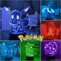 โคมไฟไฟ Led กลางคืนอนิเมะ Pokemon Gengar 3มิติไฟสีสันสดใส Pocket Monster โคมไฟแบบน่ารักของขวัญสำหรับเด็กเซ็นเซอร์สัมผัส