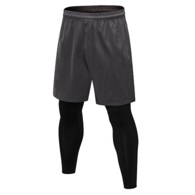 Mens 2 in 1 Running Shorts Breathable Sports Shorts Quick Dry Training Exercise Jogging Cycling Shorts with Longer Liner
