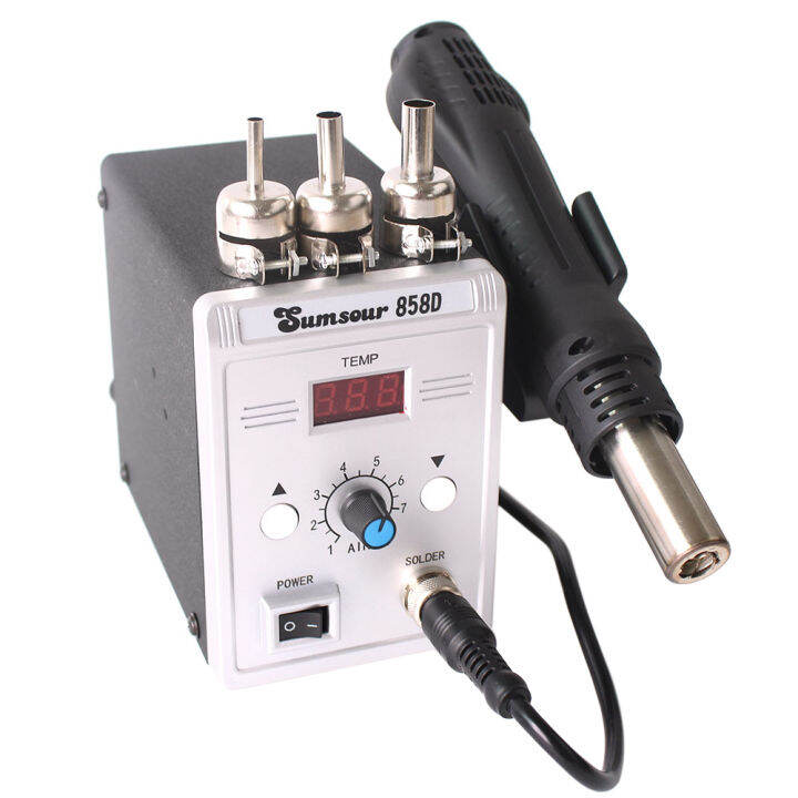 Hot Air 858D 700W BGA Rework Solder Station Soldering Heat Air Station ...