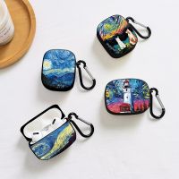 Cute Oil Painting Pattern Soft Silicone Earphone Case For Apple Airpod 1/2 Cover Wireless Earphone Case For Air Pods Pro Bag Box Headphones Accessorie