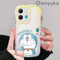 เคส Chenyyka สำหรับ Infinix Smart 6 HD Smart 6 Plus Smart 6 Plus 7เคสโทรศัพท์โปร่งใสรูปการ์ตูนโดราเอมอนลายน่ารักเนื้อครีมนิ่มปลอกซิลิโคนเลนส์กล้องถ่ายรูปเคสป้องกันแบบใสกันกระแทก