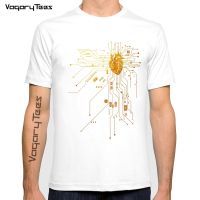 Computer CPU Core Heart support life T-Shirt Mens GEEK Nerd Freak Hacker PC Gamer Tee Summer Short Sleeve T Shirt