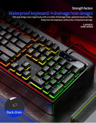 Gaming Mechanical Keyboard 104 Keys Game Anti-ghosting RGB Mix Backlit LED USB For Gamer PC Laptop For PC Computer Gamer