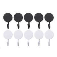 【YF】 10Pcs ABS Plastic Self Adhesive Hook Set Strong Sticky Stick on Wall Hanger Kitchen Bathroom Home Decor Hooks