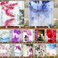 【Bathroom sale】สีสัน TulipFlowers TreesBathroom Dollfabric อ่างอาบน้ำ Decor