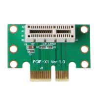 PCI-E PCI Express X1อะแดปเตอร์การ์ดไรเซอร์PCIE X1 To X1แปลงสล็อต90องศาสำหรับ1Uพัดลมประกอบเคสคอมพิวเตอร์