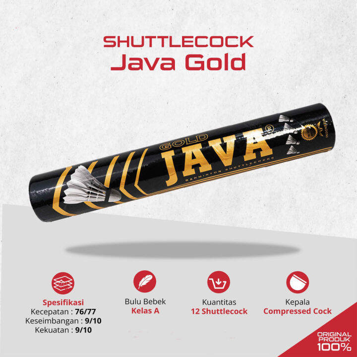 Shuttlecock Kok Badminton Bulutangkis Java Gold Lazada Indonesia