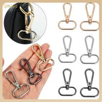 QINJUE 1pcs ฮาร์ดแวร์ อุปกรณ์เสริมกระเป๋า แหวนแยก ตะขอ กุ้งก้ามกราม ปลอกคอ Carabiner Snap สายรัดกระเป๋า