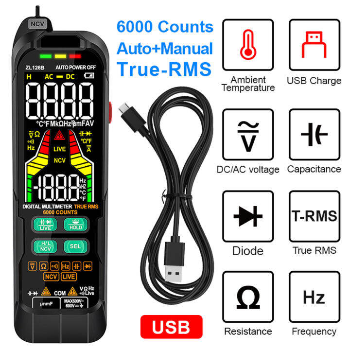 fansline-digital-multimeter-professional-tester-meter-กระแสสลับกระแสตรงแรงดันไฟฟ้า-multimetro-true-rms-capacitance-temp-detector-multipester