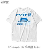 Fashion [Tide Attitude] เสื้อยืดแขนสั้น ผ้าฝ้าย พิมพ์ลาย Toyota 86BRZ ดัดแปลง สไตล์ญี่ปุ่นเรโทร สําหรับผู้ชาย และผู้หญิง Tee