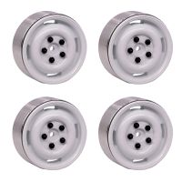 4Pcs 1/10 Simulation Climbing Car Vintage Negative Tires Metal 1.9 Inch Wheels for SCX10 TRX4 D90 TF2 RC Car Parts