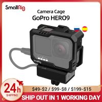 กรงกล้องแอคชั่นแคมเมราสีดำขนาดเล็กแบบเต็มสำหรับ Gopro HERO9 /Gopro HERO10 3083