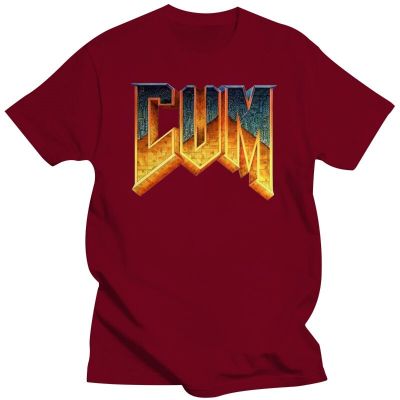 T Shirt Graphic Printing Shirt For Men Cotton Tshirt Summer Fashion Loose Shirt Man Doom Gildan