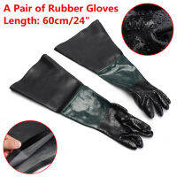 Glove 24x10 Rubber Sandblaster Sand Blast Sandblasting nitrile gloves black Gloves For Sandblast Cabinets Safety