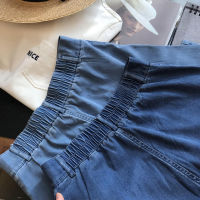 Spot parcel post Pear Shapes High Waist Cropped Wide Leg Jeans Womens Summer Thin Fat Sister R Casual Hot Pants Shorts