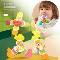 Baby Cartoon Fidget Spinner Toys Colorful Insect Gyro Educational Toy Kids Fingertip Rattle Bath Toys for Boys Girls Gift