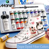 Marie’S Dope-Dyed Fiber Permanent Fabric Paint Set 12/36 Colors 10Ml/Tube Textile Acrylic Paints For Clothes Canvas Waterproof