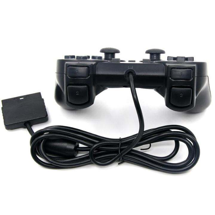 การสั่นสะเทือนคู่-ps2มอเตอร์-gamepad-รีโมทคอนโทรลจอยสติ๊กใช้งานร่วมกับ-play-station-2