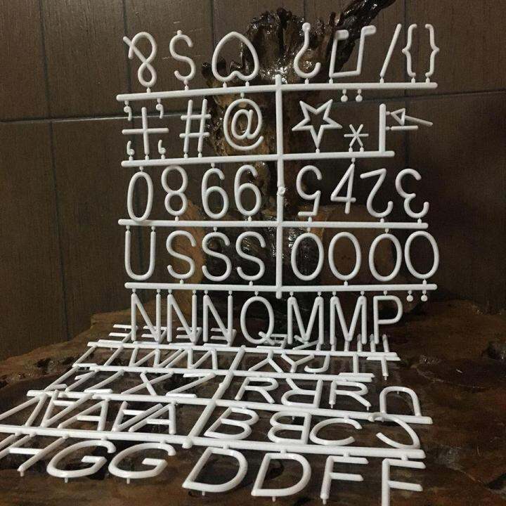 Extra Letters for Letter Board 2 inches white Lazada PH