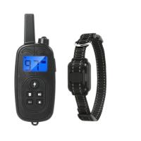 ZZOOI High Quality Hot selling 800M remote dog bark electric training collar deep waterproof pet Anti Bark Collar