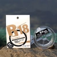 ORIGINAL NEW SILVER LABEL Fishing Line R18 80M/100M 100% FLUOROCARBON Fishing Lines Made in Japan Highest Strength Softness Line