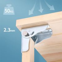 2pcs 90 degree self-locking folding hinge Table Legs Chair Extension Foldable Self Locking Fold Feet Hinges Hardware Furniture Protectors Replacement