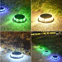 【LZ】✌✳♚  Luz enterrada solar personalizada do assoalho luz redonda-dada forma simples do jardim parque do parque gramados