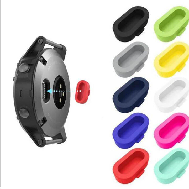 yizhuoliang-10ชิ้น-เซ็ตฝาครอบปลั๊กชาร์จสำหรับ-garmin-series-watch-charging-port-dust-plug