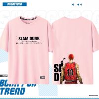 tshirt เสื้อยืดแขนสั้น พิมพ์ลาย Slamdunk Sakura surround slam dunk Rukawa Kaede Mitsui Hisashi แฟชั่นฤดูร้อน สําหรับผู้ช