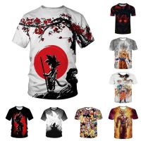 New Anime T Shirt Lelaki Murah Summer Fashion Casual Goku Cosplay Men Tshirt Fitness Clothing