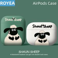 Royea น่ารักการ์ตูน AirPods Case สำหรับ Airpods 1 2 3 Shaun แกะซิลิโคนอ่อนนุ่มฝาครอบป้องกันสำหรับ AirPods Pro กันกระแทกเต็มร่างกายทนทานปกคลุมสำหรับสาวๆเด็กเด็กวัยรุ่นผู้หญิง