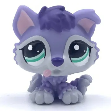 LPS Toy Mini Littlest Pet Shop Purple Cocker Spaniel Dog Puppy