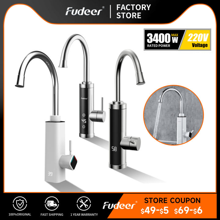 fudeer-น้ำร้อนไฟฟ้าก๊อกน้ำห้องครัว220โวลต์ผสมน้ำ-tankless-น้ำร้อนและน้ำเย็นแตะเครนไฟฟ้าดาดฟ้าติดตั้ง