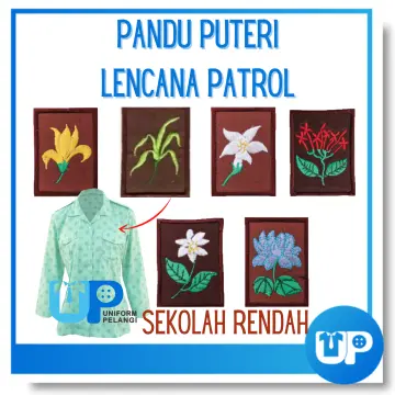 Lambang Kumpulan Berenam Pandu Puteri Tunas / Lencana Bunga Tunas Pandu ...