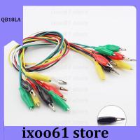 ixoo61 store 10pcs Test Leads Cable Roach Clip Alligator Clips Electrical 5 Colors Test Jumper Wire Alligator Double-ended Crocodile Clips