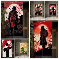 Fashion 2023 Japanese style samurai door curtain comedy restaurant door decoration curtain wall partition kitchen entrance curtain wall hanging half curtain