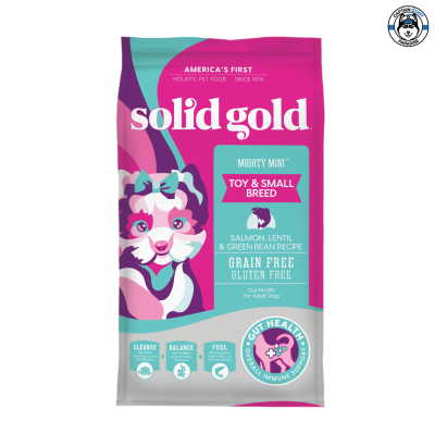 Solid Gold Mighty Mini Salmon Lentil &amp; Green Bean Recipe for Toy &amp; Small Breed Dog (1.8kg, 4.99kg)