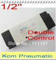 วาล์วน้ำควบคุมอากาศ4a420-15แบบ Pneumatic 1/2Quot; Bsp 1/2นิ้ว5ทาง2ตำแหน่งวาล์วอากาศแบบคู่