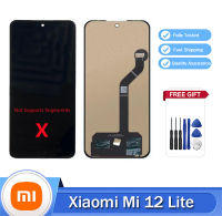 6.55 "TFT สำหรับ Xiaomi Mi 12 Lite ชิ้นส่วนจอสัมผัสแอลซีดีของเครื่องแปลงดิจิทัลสำหรับ Xiaomi 12 Lite Mi12 Lite 2203129G หน้าจอ