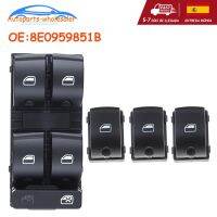 8E0959851B Audi สำหรับ A4 B6 Audi รถ B7 A4ไฟฟ้ามาสเตอร์พลังงานอุปกรณ์เสริมรถยนต์หน้าต่างสวิตช์กระดุม