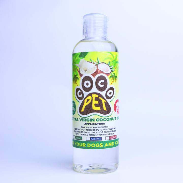 cocopet(250ml), extra virgin coconut oil for pets ( VCO for pets), food