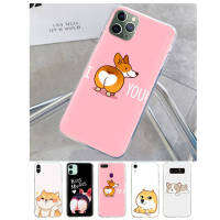 T-44 Corgi Dog โปร่งใส อ่อนนุ่ม ซิลิโคน TPU เคสโทรศัพท์ หรับ iPhone 13 14 G9 Moto 12 G8 Play Mini SE Power Max Plus Pro