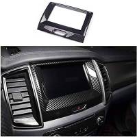 【Ready Stock&amp;COD】1/3PCS for Ford Ranger Everest Endeavor 2015+ Carbon Fiber Inner Center Navigation Cover Trim Frame Decorator Car Accessories