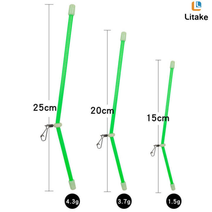 25ชิ้นชุดขาตั้งป้องกันการพันกันตกปลาเรืองแสงอุปกรณ์-peralatan-pancing-สำหรับตกปลากลางคืน