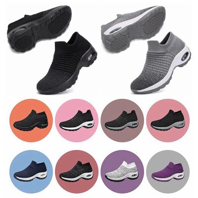 Tennis Shoes For Women Platform Sneakers Spor Ayakkabi Bayan Ourdoor Sports Solid Color Breathable Sock Footwear Zapatos Mujer