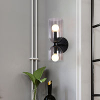 Wall sconce nordic colored glass lamps For Home Bedroom Living up down wall light Decoration Creative Bedside loft wall light