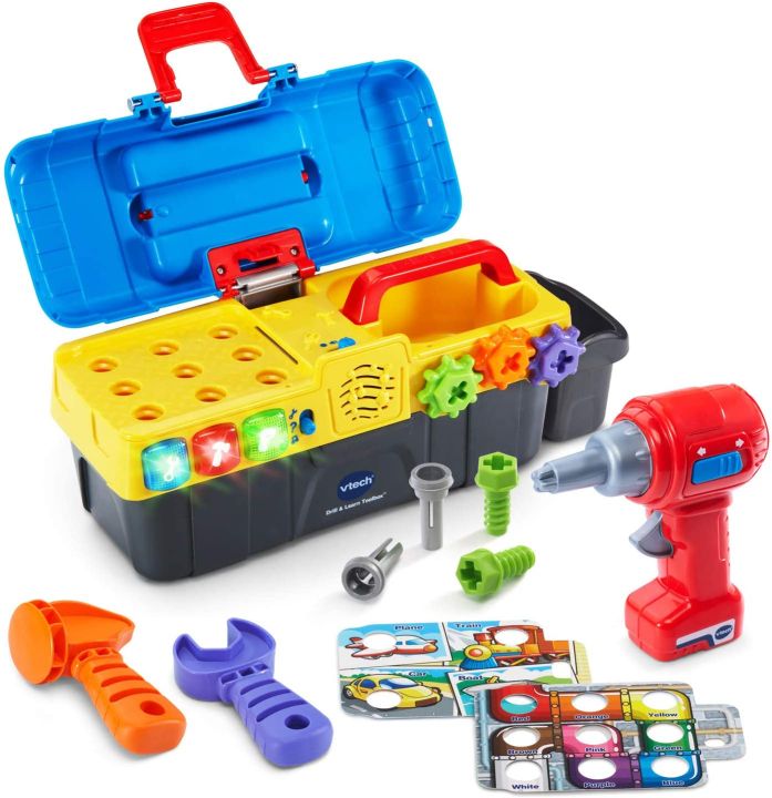 นำเข้า-vtech-drill-and-learn-toolbox-with-working-drill-and-tools-ราคา-1-890-บาท