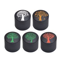 [COD] Foreign trade hot-selling cartoon lucky tree smoke grinder 4-layer diameter 50mm zinc alloy