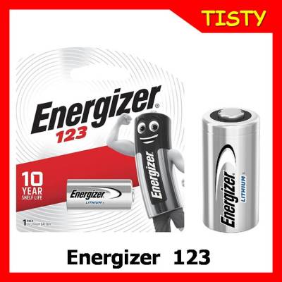 แท้ 100% Energizer Lithium 123 battery 3 V รุ่น CR123 (CR17345 EL123AP CR123 DL123A K123A) แท้ประกันศูนย์